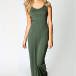 Elegant  Sexy Dress O-Neck Sleeveless Slim Maxi Dress