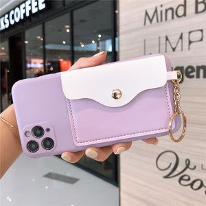 New Silicone Wallets Phone Case For iPhone 12 Pro Max 11 Pro Max SE 2020 X XR XS Max 7 8 Plus 12 Mini Card Soft Back Cover