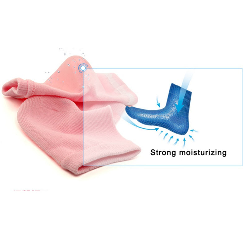 Silicone Moisturizing Gel Heel Socks For Cracked Dry Foot