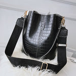 Large Capacity Alligator Bucket Bag