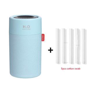 750ml Large Capacity Air Humidifier 2000mAh USB Rechargeable Wireless Ultrasonic Aroma Water Mist Diffuser Light Umidificador