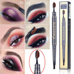 Double Eyebrow Pen with Brush Toothbrush Head