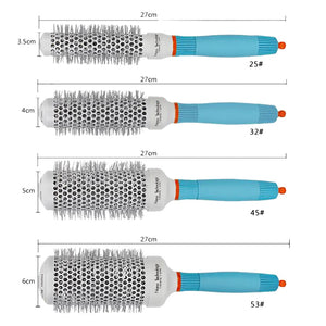 2021 Professional Round Blue Hair Brush Ceramic Ion