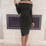 Sexy Winter dress Women Bodycon