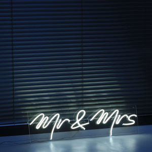 Custom Waterproof Flex Wedding Neon Sign mr&mrs Handmake Love Neon For Engagement wedding ceremony Valentine's Day decoration