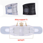 Orthopedic Tourmaline Self-heating Magnetic Steel Bone Waist Widen Belt Men Women Lumbar Support Back Brace Belt With 3pcs Pad