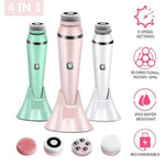 4 IN 1 Electric Face Deep Cleansing Brush Spin Pore Cleaner