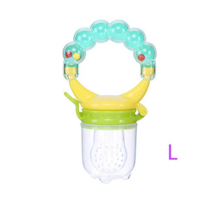 Hot Sale 1 Pcs Food Baby Pacifiers Nipple Pacifiers for Baby Fruit Feeder Nipples Feeding Safe Pacifier Hand Bell Toy