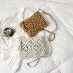 Spring And Summer Trendy Cotton Rope Tassel Hand Woven Bag