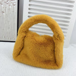 New Style Faux Mink Fur Soft Bag In Autumn