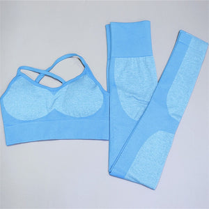 2PCS/Set Camouflage Yoga Set Women Seamless (check Sizes Before Purchase)