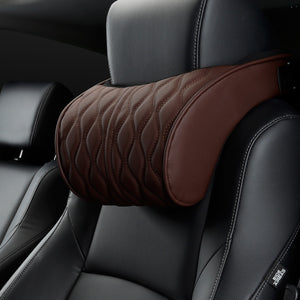 Memory Foam Car Headrest Pillow Leather