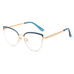 Vintage Cat Eye Anti-blue Light Metal Glasses Frames