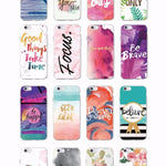 Only Love Happy Trust Quote Soft Phone Case Fundas Coque Cover For iPhone 7Plus 7 6 6S 5S SE 8 8Plus X XS Max