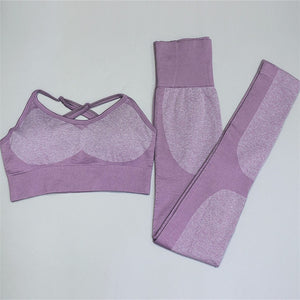 2PCS/Set Camouflage Yoga Set Women Seamless (check Sizes Before Purchase)