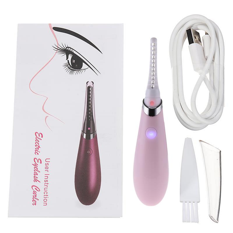 Mini USB Rechargeable Electric Heated Eyelash Long-Lasting Electric Ironing Eyelash Curler