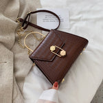 Stone Pattern PU Leather Crossbody