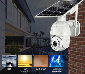 Brand 4G SIM Card WIFI Solar Battery PTZ Camera 1080P Outdoor Waterproof  PIR Alarm Motion Detection P2P CCTV Camera