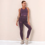 Yoga Suit Knitted Running Sports Fitness Suit