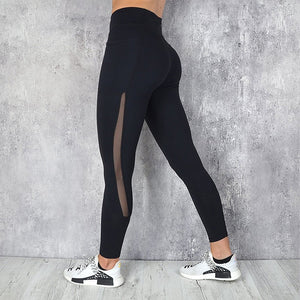 Pocket Solid Sport Yoga Pants High Waist