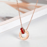 Austrian Crystal Love Necklace