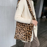 HOT Leopard Plush Shoulder Bag