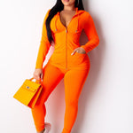 Two Piece Set Tracksuit Women Festival Clothing Fall Winter Top+Pant Sweat Suits Neon 2 Piece Outfits Matching Sets