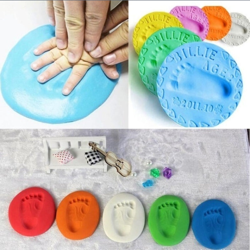 Baby care Air Drying Soft Clay Baby Handprint Footprint