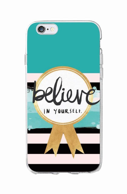 Only Love Happy Trust Quote Soft Phone Case Fundas Coque Cover For iPhone 7Plus 7 6 6S 5S SE 8 8Plus X XS Max