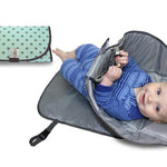 3 in 1 Diaper Clutch Changing Station and Diaper-Time Playmat With Redirection Barrier  Camera bag