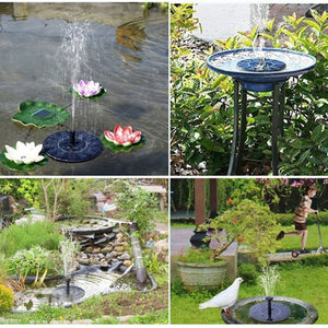 Floating Solar Panel Water Fountain For Garden Solar pump Pond Submersible Watering Pool Automatic Solar Fountains Waterfalls