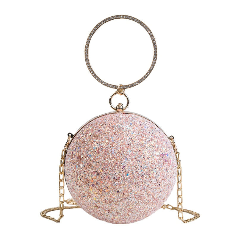 Crystal Ball Party Glitter Cross Body