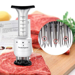 Multi Function Meat Tenderizer Needle ABS+Stainless Steel Steak Meat Injector Marinade Flavor Syringe Kitchen Gadgets Meat Tools