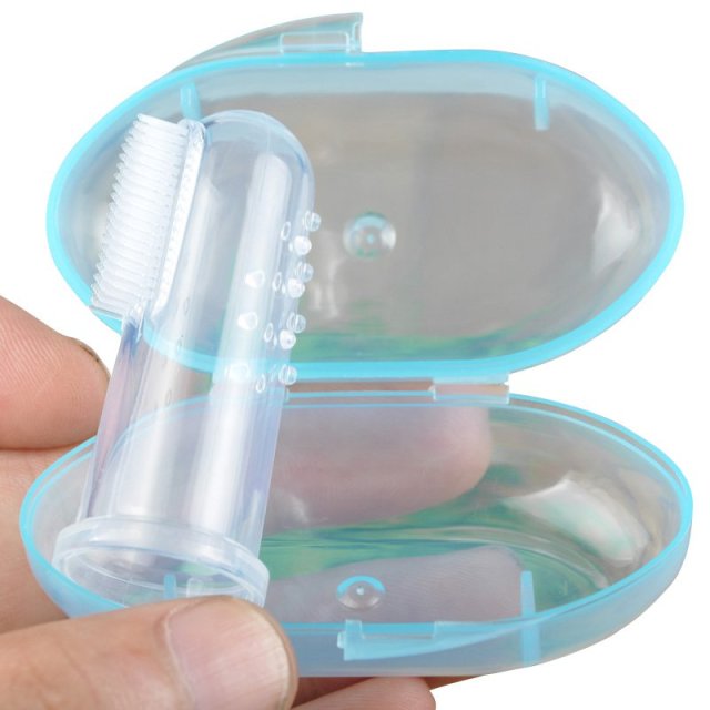 Cute Baby Finger Toothbrush With Box