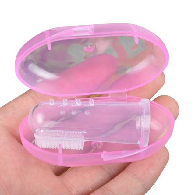 Cute Baby Finger Toothbrush With Box