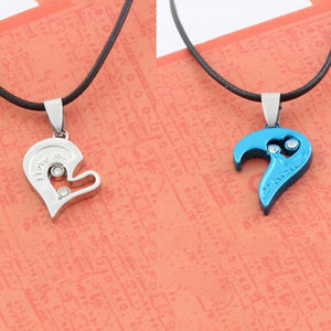 Couple Heart Shape I Love You Pendant Necklace