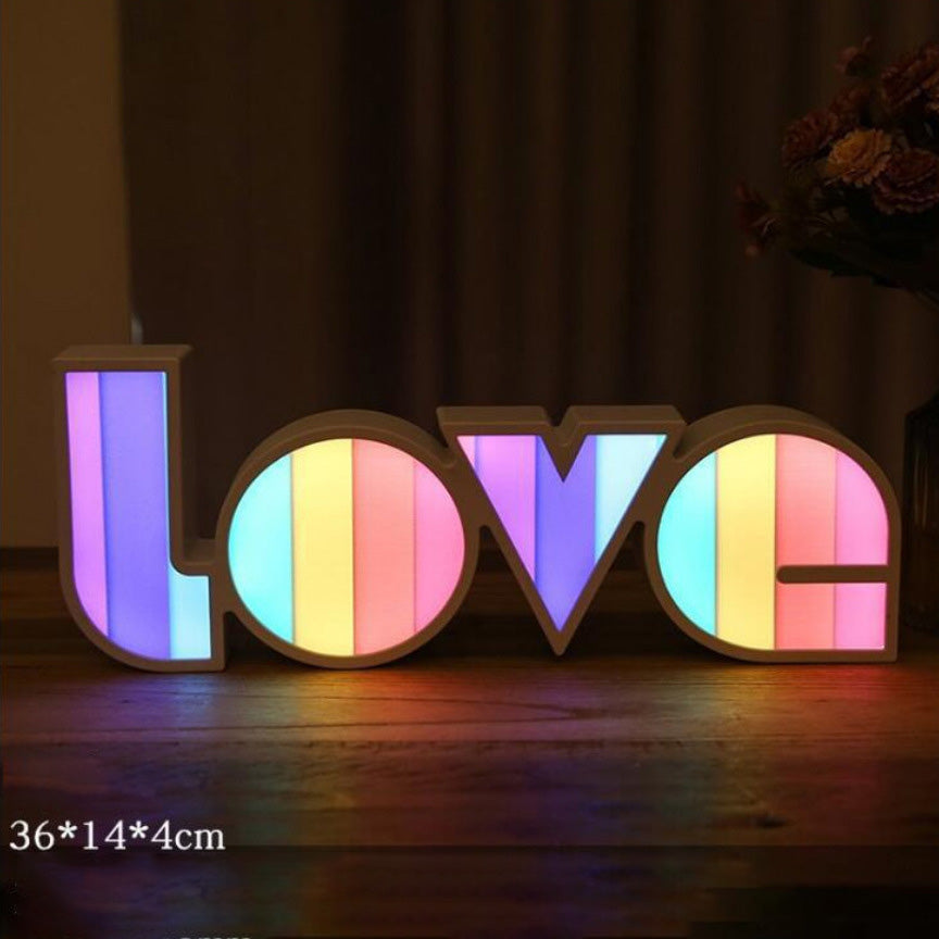 Explosive LED Letter Light Box LOVE Modeling Light Wedding Valentine's Day Confession Proposal Lantern Night Light