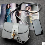 Women Genuine Leather Saddle Bag