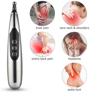 Rechargeable Acupoint Massage Pen 3/5 Head Acupuncture Device