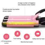 New Arrival Hair Curling Iron LED Ceramic Triple Barrel