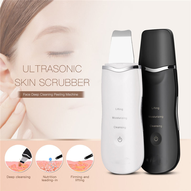 Professional Ultrasonic Facial Skin Scrubber Ion Deep