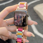 The New Metal And Resin iwatch876543 Generation SE is Suitable For Applewatch Quiet Straps For Men And Women