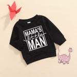 0-3Y Autumn Baby Boys Sweater Outwear 3 Colors Letter Printed Long Sleeve Pullover Causal Tops