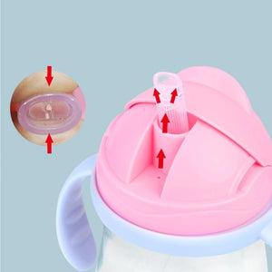 Silica Gel Feeding Kids Toddler Newborn Baby Drink Cups Water Bottles Kids Drinking Sippy A Cup with Straw Copo Infantil Drinker