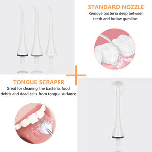 Oral Irrigator USB Rechargeable Water Flosser Portable Dental Water Jet 300ML Water Tank Waterproof Teeth Cleaner