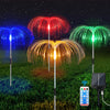 Led Outdoor Waterproof Landscape Light Solar Grass Reed Light Colorful Decorative Jellyfish Light Fiber Optic Light