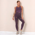 Yoga Suit Knitted Running Sports Fitness Suit