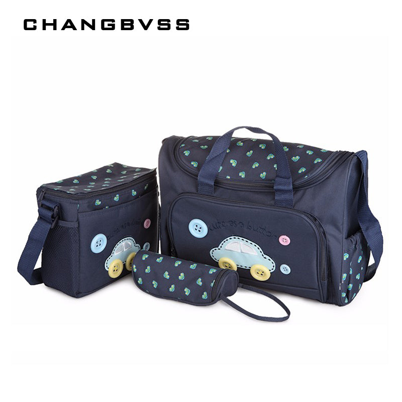 4 Pieces/Set Fashion Infant Baby Nappy Bag,