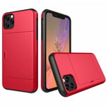 For iPhone 11 Pro Max XS X XR Case Slide Armor Wallet Card Slots Holder Cover For IPhone 7 8 6 6s Plus 5 5s TPU Shockproof Shell