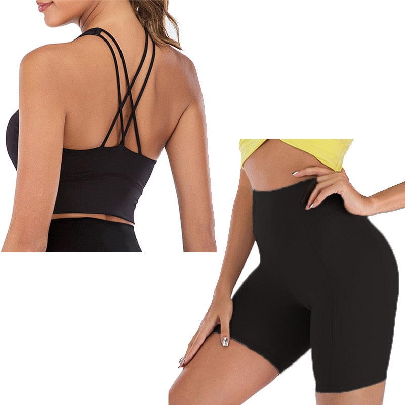 Yoga Set Short Women Fitness Set